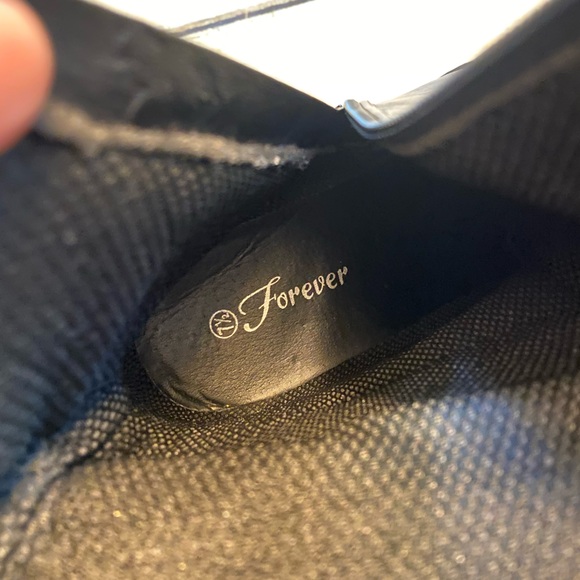 Forever Amazon black chunky platform booties boots. 7.5 - Picture 12 of 12